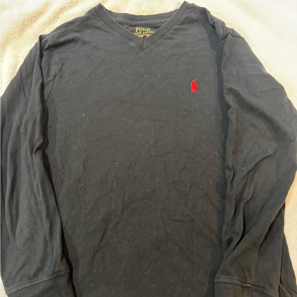 Polo by Ralph Lauren Kids Black Long Sleeve Tee